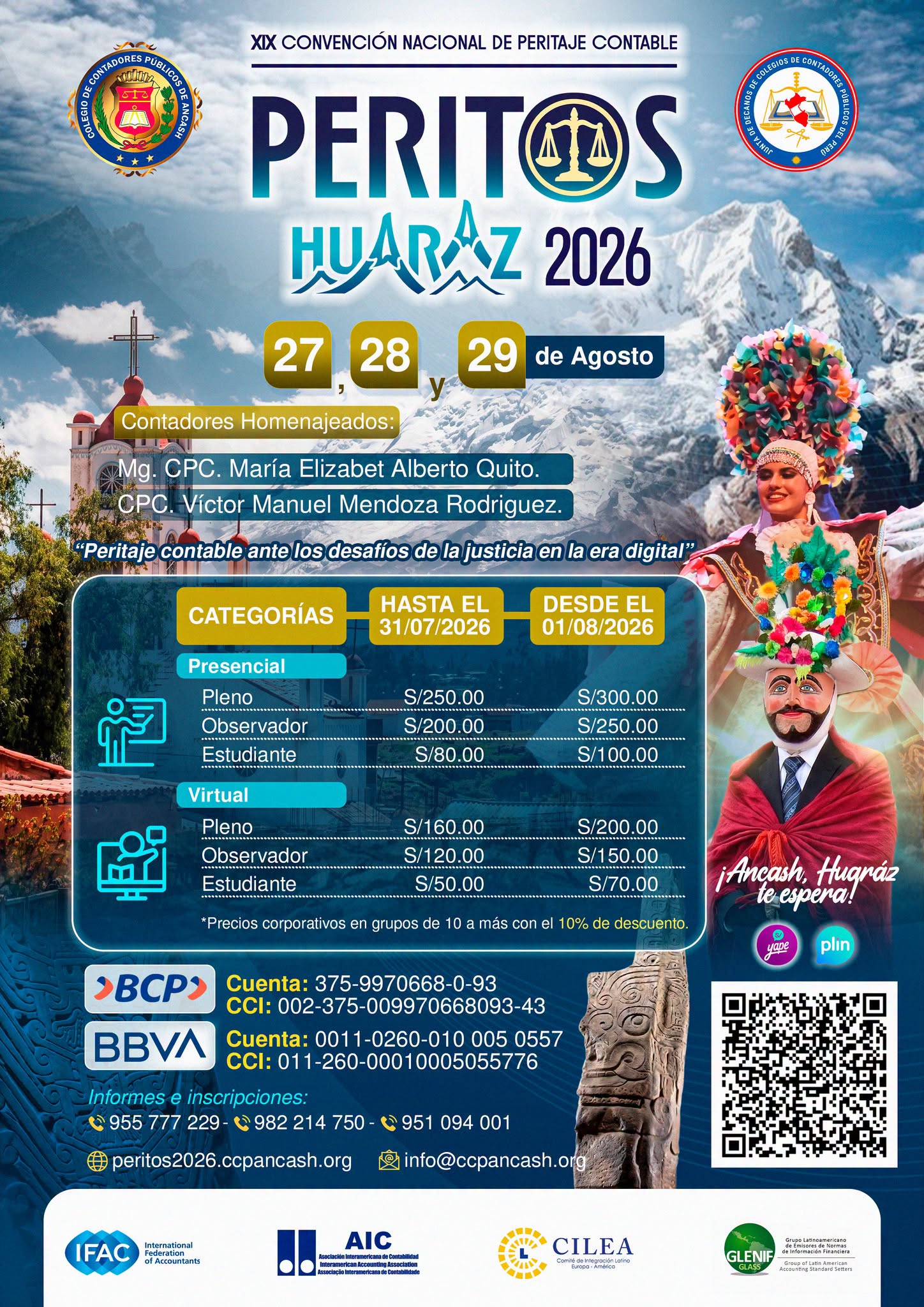 peritos 2026 costos